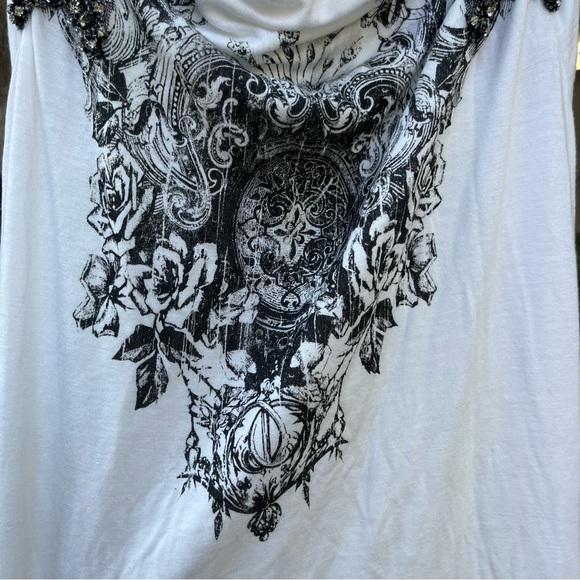 Vintage Y2K MM UNPLUGGED by MISS ME dress intricate design with rhinestones - Picture 6 of 10